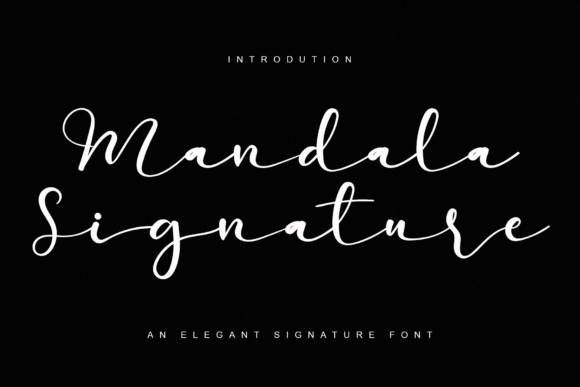 Mandala Signature Font
