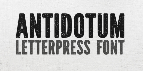 Antidotum Font Download: Display Type for Logos