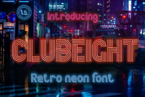 Clubeight Font Download: Display Type Sample